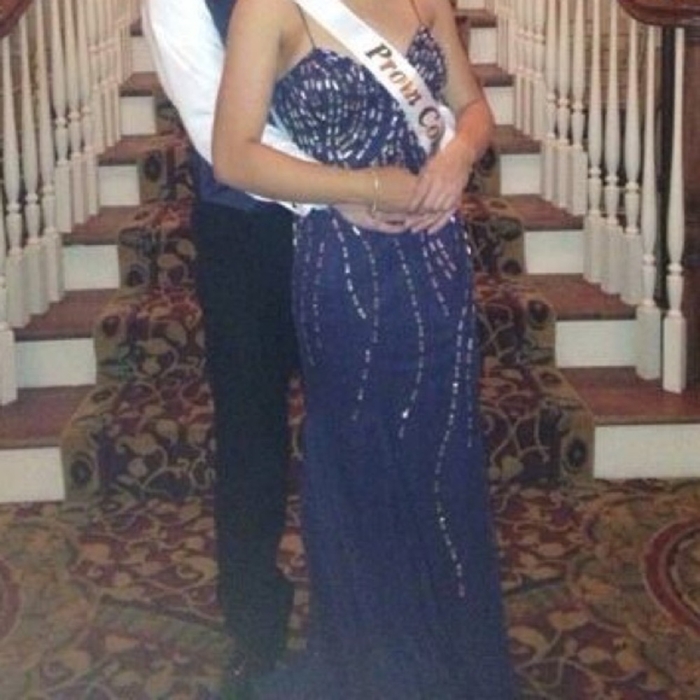 Navy Blue Prom Dress